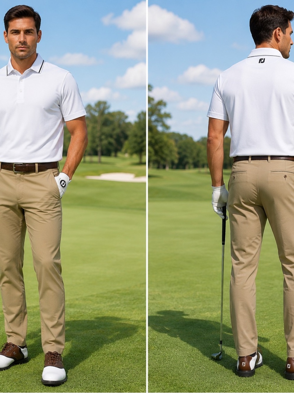 FootJoy Men’s Golf Chinos in Khaki